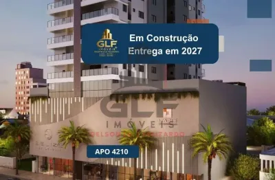 Apto em lançamento em itapema/sc, com 120m²de área privativa, sendo 3 suítes, 2 vagas de garagem área de lazer completa