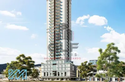 Apartamento em construção em itapema/sc no bairro centro. 160m² com 4 suítes e 3 vagas de garagem, com lazer completo. bem localizado. investimento