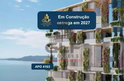 Apto em construção em itapema, meia praia, com 178m² área privativa, sendo 4 suítes, 3 vagas de garagem, área de lazer completa