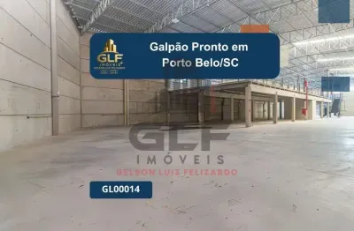 Galpão pronto em porto belo/sc com 1.698,00m² de área, não perca essa oportunidade