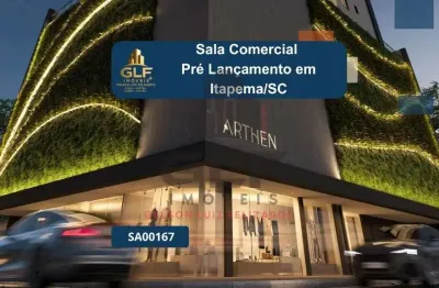 Sala comercial pré lançamento, em itapema/sc bairro morretes, com 54m² de área, não perca essa oportunidade