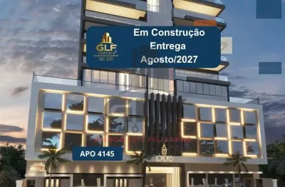 Apto em construção em itapema/sc bairro meia praia, com 151m², sendo 3 suítes, 2 vagas de garagem, área de lazer completa