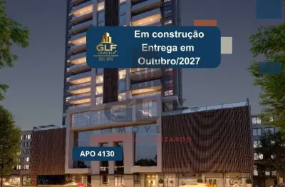 Apto em contrução itapema/sc bairro meia praia, com 172.11m²  área privativa, sendo 4 suítes 3 vagas de garagem área de lazer completa