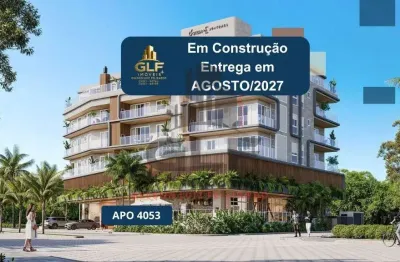 Apto em construção em bombinhas/sc com124,60m²área privativa, sendo 3 suítes, 2 vagas de garagem, área de lazer completa