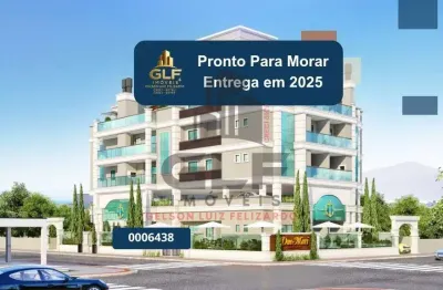 Apto pronto em itapema, bairro meia praia, com 99,56m² área privativa sendo, 2 suítes, 2 vagas de garagem, área der lazer completa