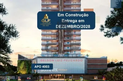 Apto em construção em itajaí/sc com 82m²área privativa, sendo 2 suítes, 2 vagas de garagem área de lazer completa