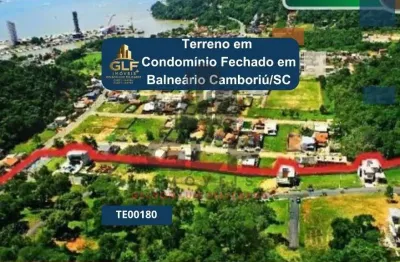 Terreno a venda em condomínio fechado,  em balneário camboriú, bairro barra, 480,84m² de área, bem localizado