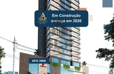 Apto em construção em itapema/sc bairro meia praia, com 169,50m²área privativa, sendo 4 suítes, 4 vagas de garagem, área de lazer completa