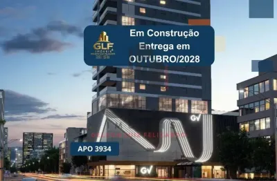 Apto em construção em itapema/sc bairro meia praia, com 150,52m² área privativa, sendo 3 suítes, 2 vagas de garagem, área de lazer completa
