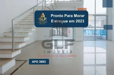 Apto pronto em balneário camboriú, com 252,36m² área privativa sendo, 2 suítes, 2 vagas de garagem