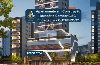 Apartamento em Construção em Balneário Camboriú, com 126,59m² área privativa, sendo com área de lazer completa