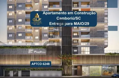 Apartamento em construção em camboriú/sc, com 127,91m² área privativa bem localizado