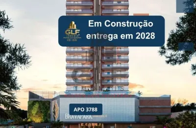 Apto em construção em itajaí/sc com 77,96m² área privativa, com 2 dormitórios sendo 1 suíte, 1 vaga de garagem, área de lazer