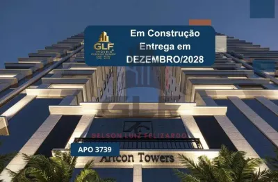 Apto em construção em itapema/sc bairro balneário camboriú, com 118m² área privativa, sendo 3 suítes, 2 vagas de garagem, área de lazer completa