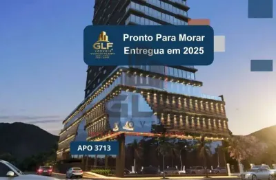 Apto pronto em itapema/sc bairro meia praia, com 203m² área privativa, sendo 4 suítes, 3 vagas de garagem, área de lazer completa
