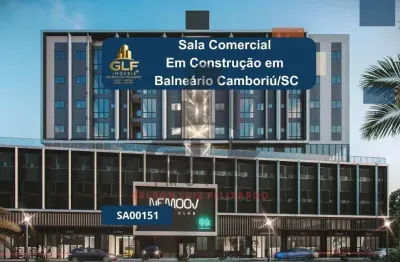 Sala comercial em construção em balneário camboriú, com 90,43m² de área, não perca essa oportunidade