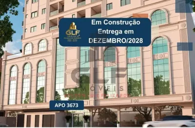 Apto em construção em itapema/sc bairro morretes, com 66,10m² área privativa sendo, 2 suítes, 1 vaga de garagem, área de lazer completa