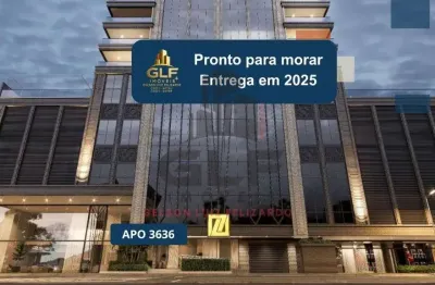 Apto pronto em itapema/sc bairro meia praia, com 143,65m² área privativa sendo 4 suítes, 3 vagas de garagem, área de lazer completa
