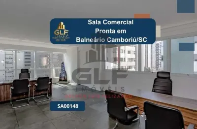 Sala comercial pronta em balneário camboriú, com 132,90m² de área, não perca essa oportunidade