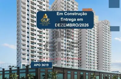 Apto em construção em camboriú, com 64m² área privativa, com 2 dormitórios sendo 1 suíte, 1 vaga de garagem, área de lazer completa