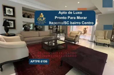 Apto pronto de luxo na cidade de itapema/sc no bairro centro, 4 suítes e 3 vagas de garagem, com lazer completo. bem localizado. investir