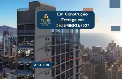 Apto em construção em itapema/sc bairro meia praia, com 43,33m² área privativa, sendo 1 dormitório, 1 vaga de garagem, área de  lazer completa