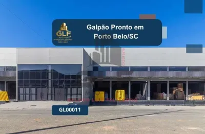 Galpão pronto em porto belo com 2.250,00m² de área, não perca essa oportunidade
