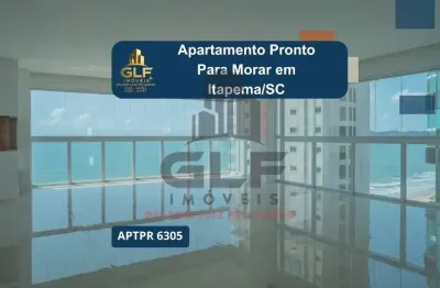 Apartamento novo e pronto para morar em itapema/sc, bairro meia praia, com 197², 4 suítes e 3 vagas de garagem. lazer completo com ótima localização
