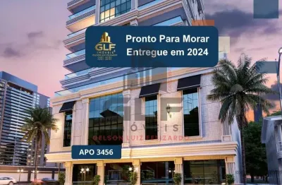 Apto pronto em porto belo, perequê, com 140m² área privativa, sendo 3 suítes, 2 vagas de garagem, área de lazer completa