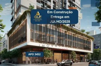 Apto em construção em itapema/sc bairro morretes, com 69,92m² área privativa, sendo 2dormitórios sendo 1 suíte, 1 vaga de garagem, com área de lazer