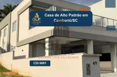 Casa sobrado de alto padrão pronta para morar em condomínio na cidade de camboriú/sc, bairro centro, com 402m², 3 dormitórios sendo 3 suítes.