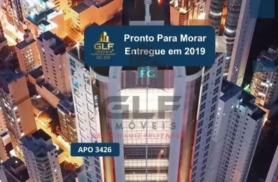 Apto pronto em balneário camboriú, com 164,96m² área privativa, sendo 2 suítes, 3 vagas de garagem, área de lazer completa