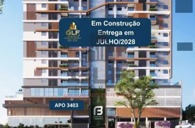 Apto em construção em camboriú, com 62,76m²´área privativa, sendo 1 suíte, 1 vaga de garagem, área de lazer completa