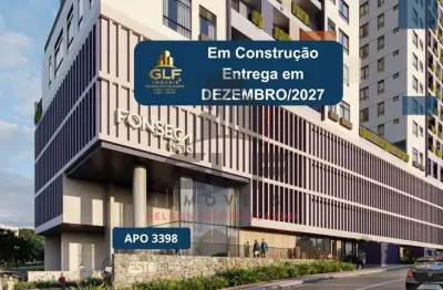 Apto em construção em camboriú, com 40m²  área privativa, sendo 1 dormitório, 1 vaga de garagem, área de lazer completa