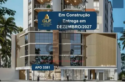 Apto em construção em balneário camboriú, com 65m² área privativa com 2 dormitórios sendo 1 suíte, área de lazer completa