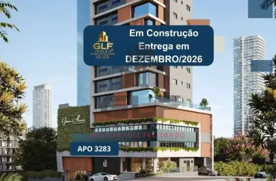 Apto em construção em balneário camboriú, com 126,68,² área privativa sendo 3 suítes, 2 vagas de garagem, área de lazer completa