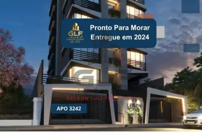 Apto pronto em porto belo, com 79,96m² área privativa sendo 2 suítes, 1 vaga de garagem, área de lazer completa