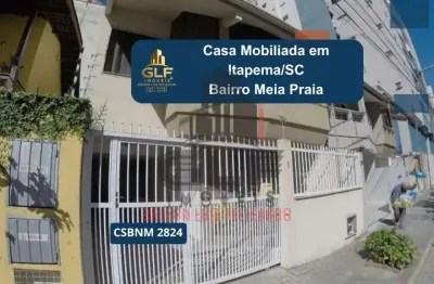 Casa mobiliada em itapema/sc, no bairro meia praia. com 3 dormitórios e 100m². bem localizada a 300m do mar