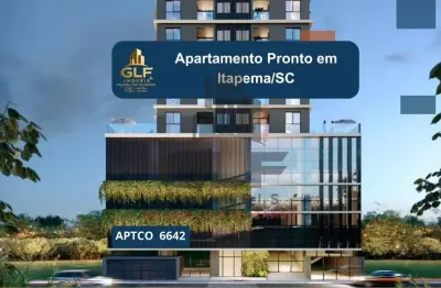 Apartamento pronto à venda em itapema-sc, jardim praia mar: 1 quarto, 1 suíte, 1 banheiro, 1 vaga - 33,34m² de área. venha conferir!