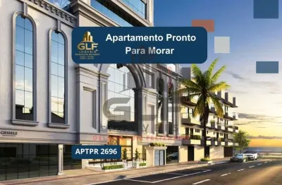 Apto pronto para morar em itapema/sc bairro meia praia, com 166m² área privativa sendo 4 suítes, 3 vagas de garagem, área de lazer completa