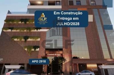 Apto em construção em porto belo, com 90,80m² área privativa, sendo 2 suítes, 2 vagas de garagem, área de lazer completa