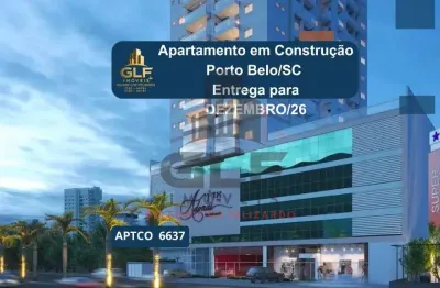 Apartamento em construção à venda em porto belo-sc: 2 quartos, 2 suítes, 2 banheiros, 2 vagas de garagem, 88m² no jardim dourado.