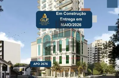 Apto em construção em itapema, bairro morretes, com 59m²  área privativa, sendo 2 suítes, 1 vaga de garagem, área de lazer completa