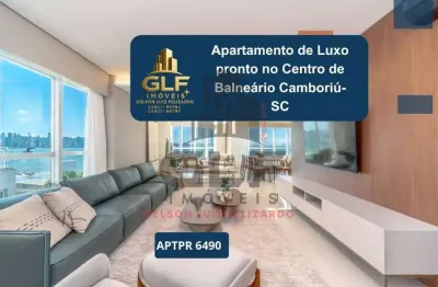 Apartamento de luxo pronto à venda no centro de balneário camboriú-sc: 4 quartos, 4 suítes, 5 banheiros, 4 vagas de garagem, 237m² de área