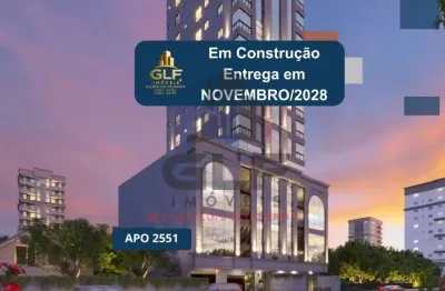 Apto em construção em porto belo, com 103,65m² área privativa,. com 3 dormitórios sendo 1 suíte, 2 vagas de garagem, área de lazer completa