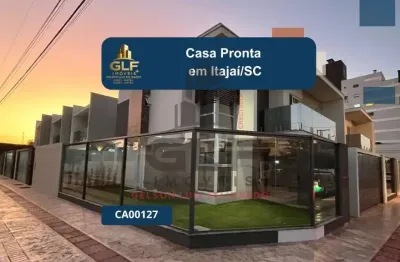 Casa em itajai/sc pronta, com 163m² área privativa, não perca essa oportunidade