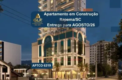 Apartamento em cosntrução em itapema/sc bairro morretes, com 67m² e 1 suíte, com lazer completo. próximo ao comércio. investir.