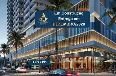Apto em construção em porto belo, com 139,35m² área privativa sendo 3 suítes, 2 vagas de garagem, área de lazer completa