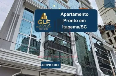 Apartamento  pronto de luxo à venda na meia praia de itapema-sc: 3 quartos, 3 suítes, 4 banheiros, 3 vagas de garagem e 127 m² de área.