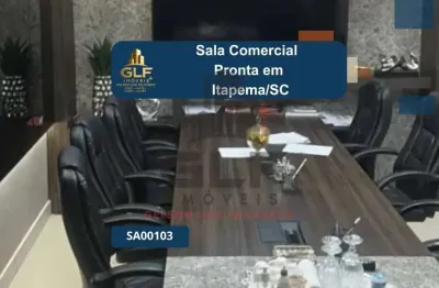 Sala comercial pronta em itapema/sc, com 89,62m² de área, não perca essa oportunidade